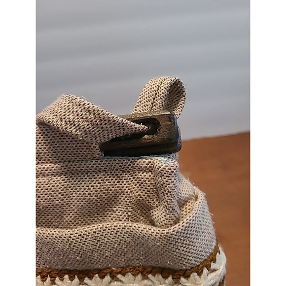 Vintage TOBY WESTON USA Cream Tan‎ CANVAS Bohemian California - Picture 10 of 15